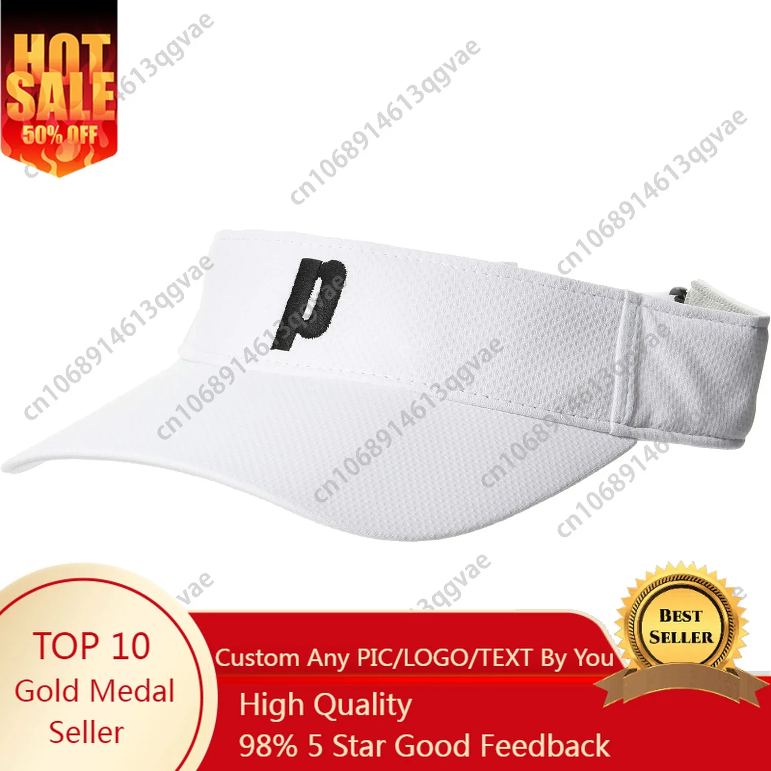 

Embroidered Hat Prince PH519 Cool Sun Visor, Tennis Wear, Unisex