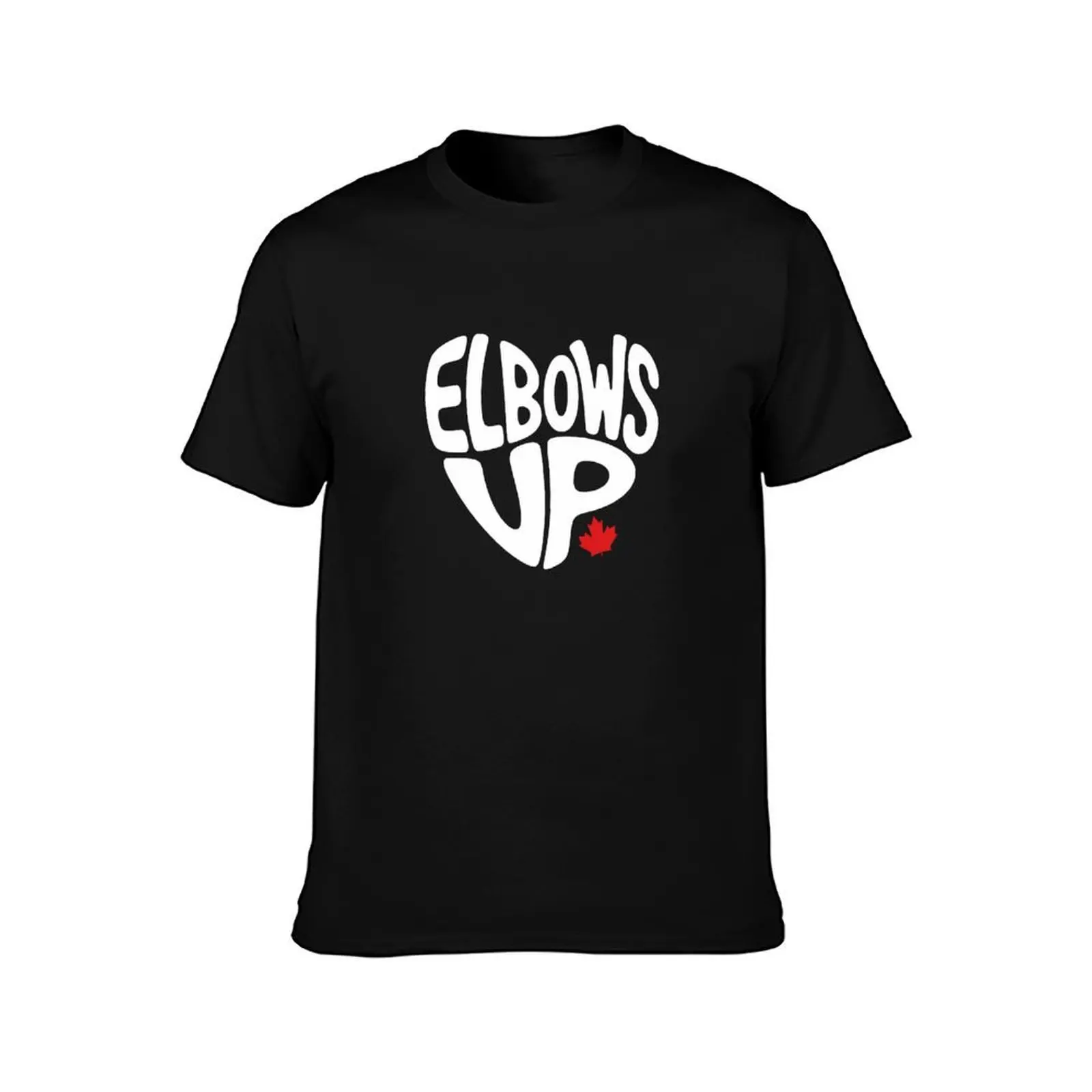 Elbows Up Love T-Shirt Basic Solid Color Short Sleeve Cotton Top T-Shirt