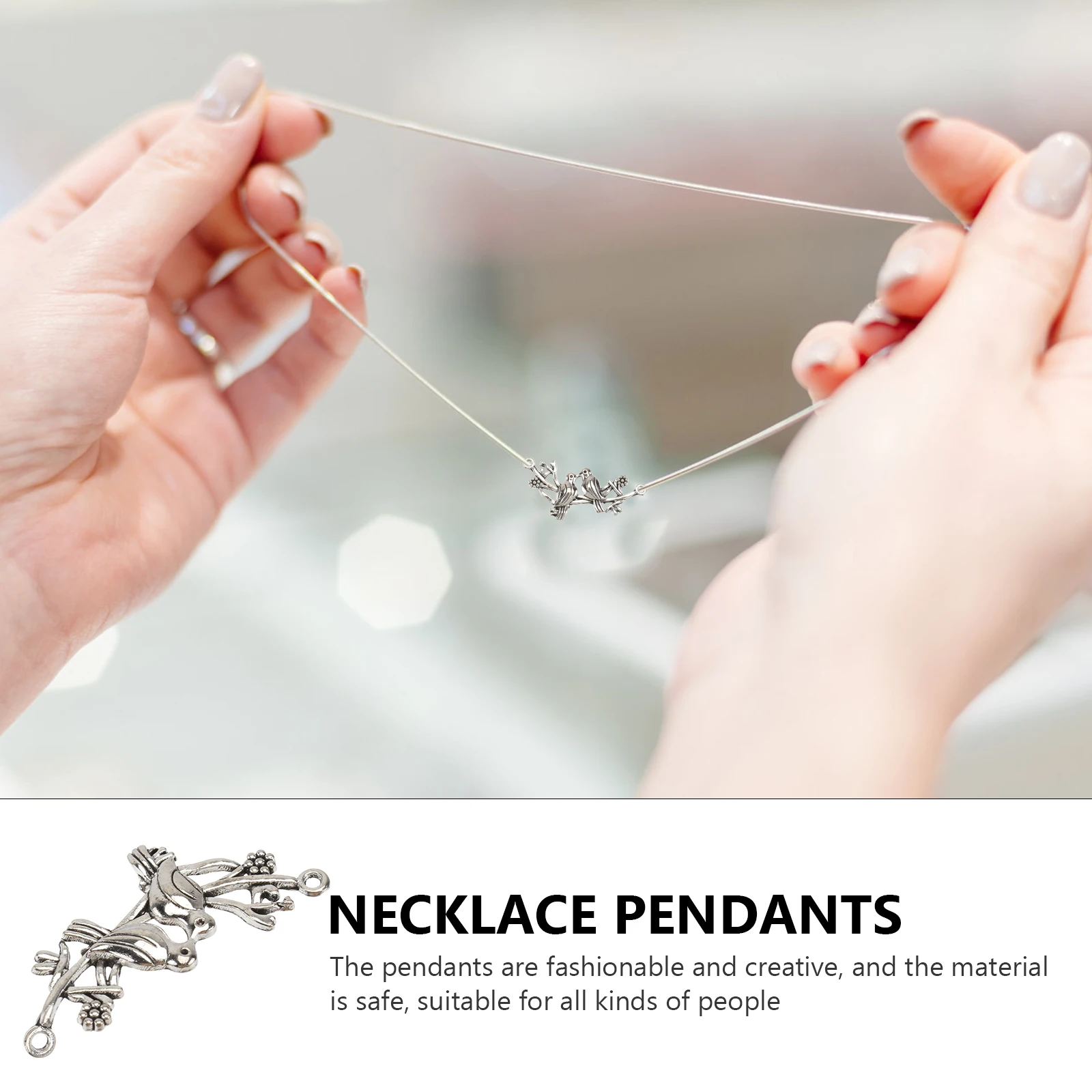 

10 Pcs Bird Pendant Pendants Shape Charms Vintage Accessories for Jewelry Making Sports