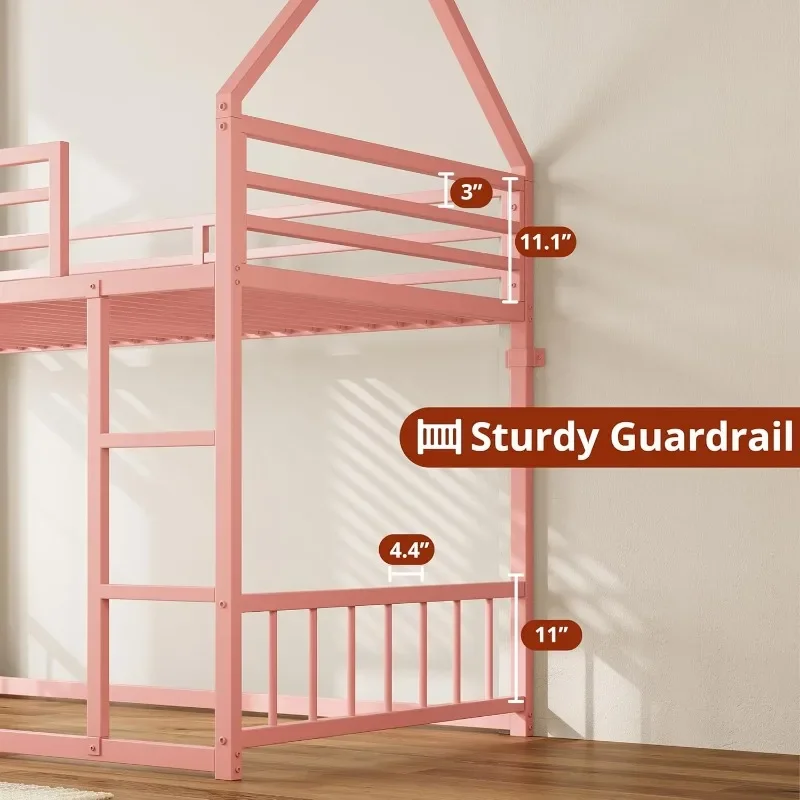 Pink House Bunk Bed 6