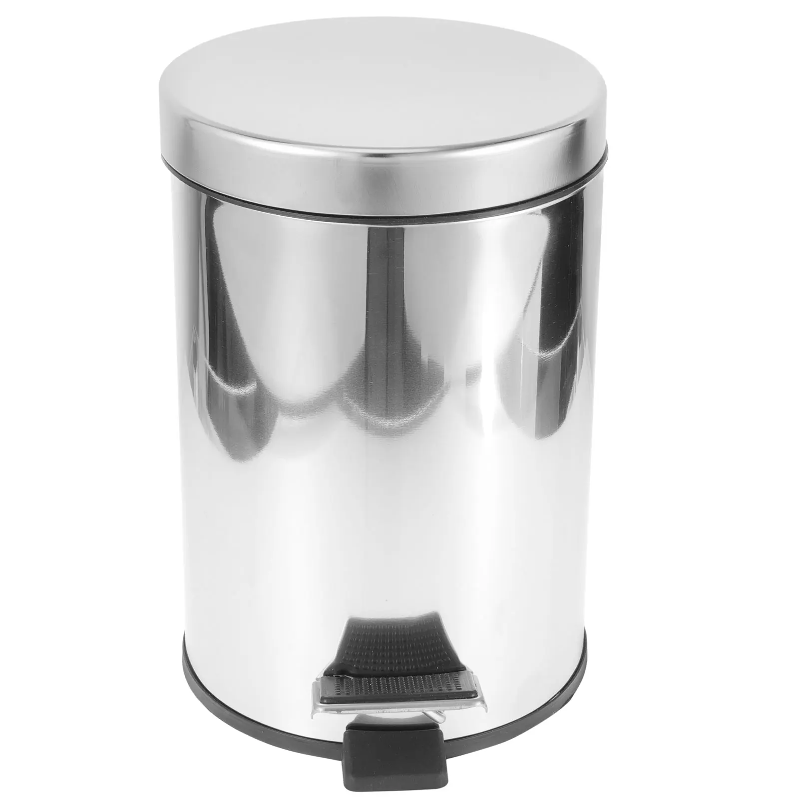 

Stainless Steel Pedal Trash Can Kitchen Bedroom Garbage Bin Large Opening Reusable Waste Container For Home Office Bathroom Step