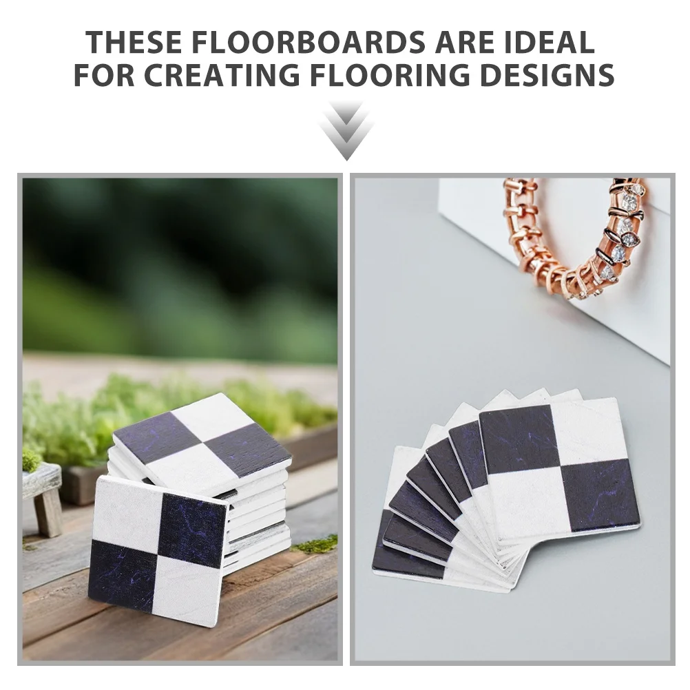 45Pcs Realistic Miniature Flooring Tiny Square Tiles Educational Tool Encourages Imagination and Spatial Awareness