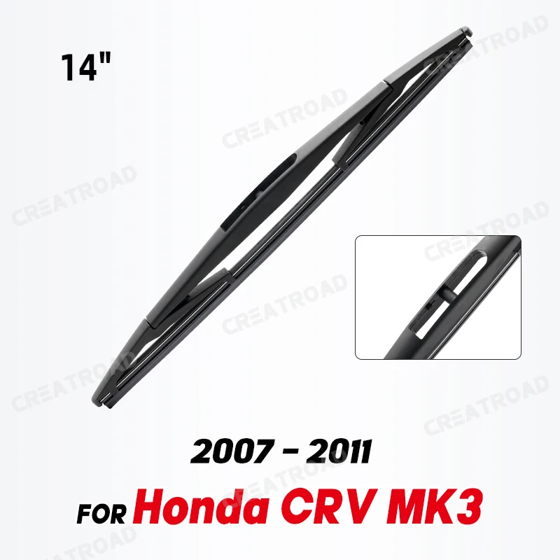 와이퍼 후방 와이퍼 블레이드, 혼다 CR-V CRV MK3 2007 - 2011 용, 앞유리 뒷문 창문, 자동차 레인 브러시, 14 인치 