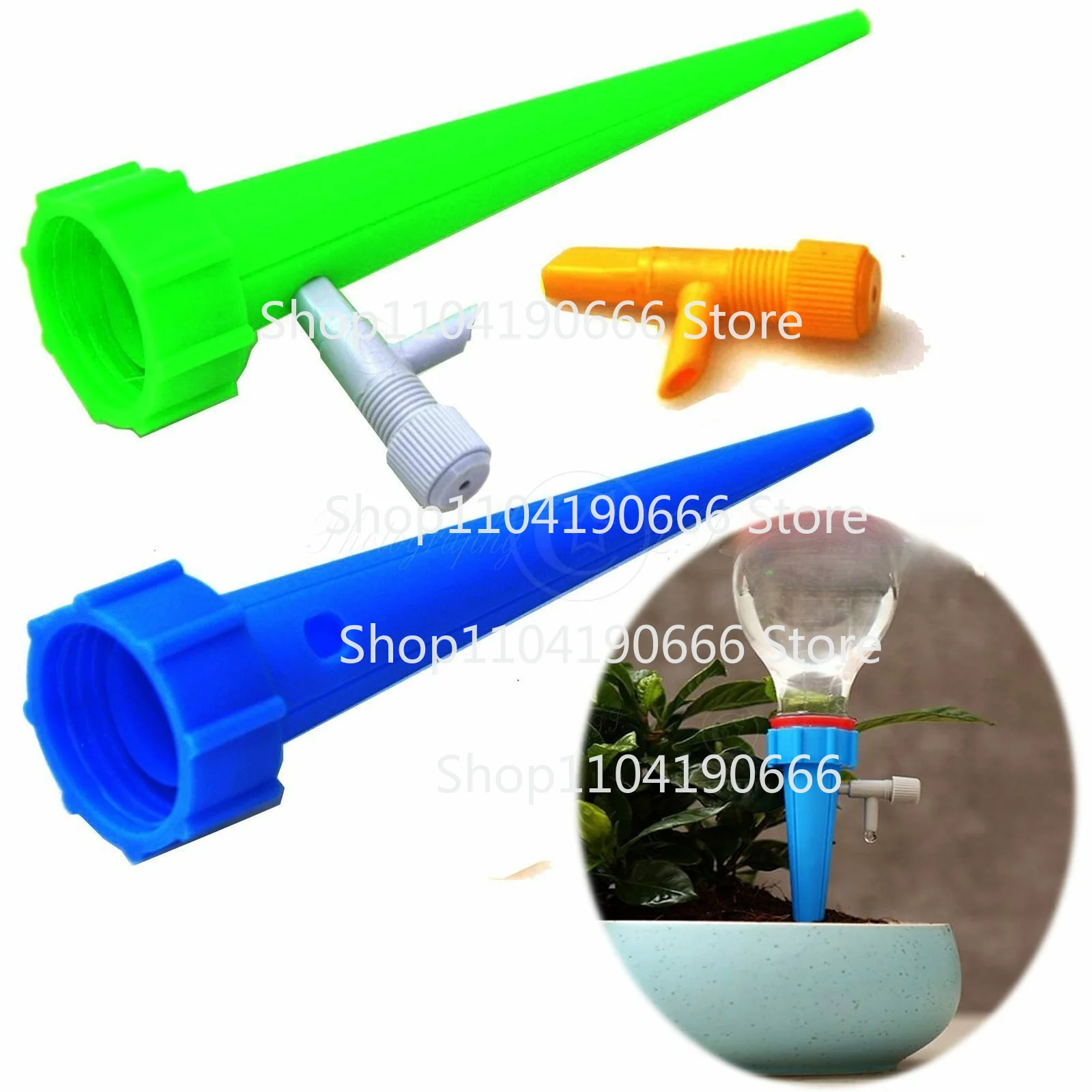 2x Automatic Adjustable Drip Irrigator Flower Waterer When Traveling