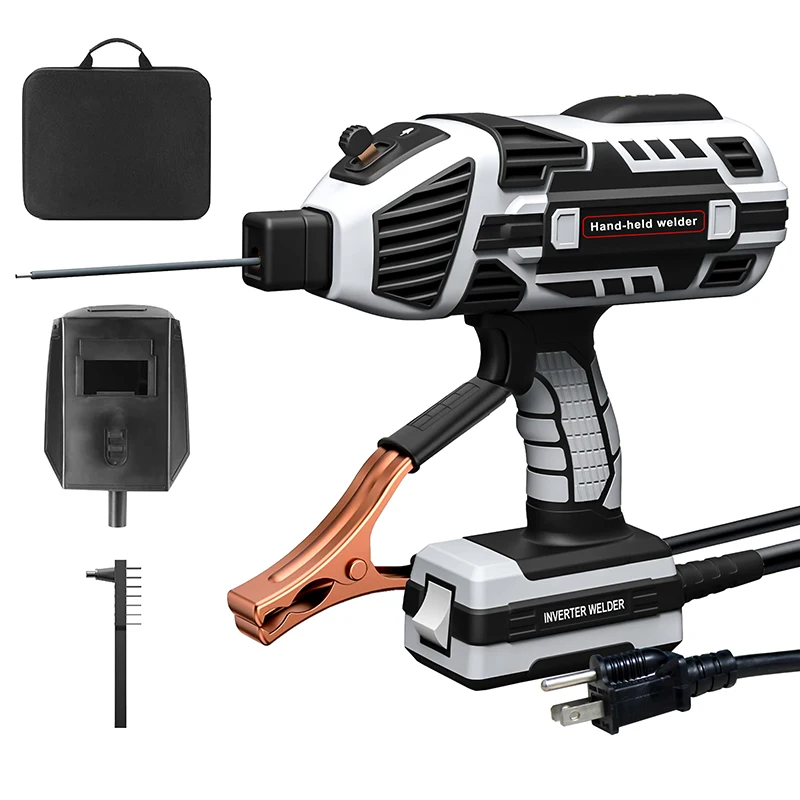 110V Portable Inverter Welding Machine, 120A Handheld Arc Welder 1.6-3.2mm Universal