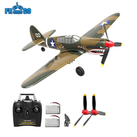 P-40 RC Aircraft P40 Fighter 400mm Wingspan 4CH 6-Axis Gyro One-Key U-Turn Aerobatic RTF RC Airplane Outdoor Toys