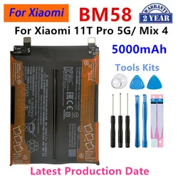 Brand New BM58 5000mAh Battery For Xiaomi 11T Pro 5G/ Mix 4  Phone Replacement Batteries+Tools