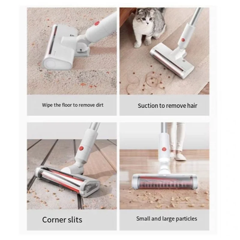 A15Q-Vacuum Cleaner Electric Floor Brush Head For Deerma VC25 Plus VC20 Plus Handheld Vacuum Cleaner Parts Floor Brush Head