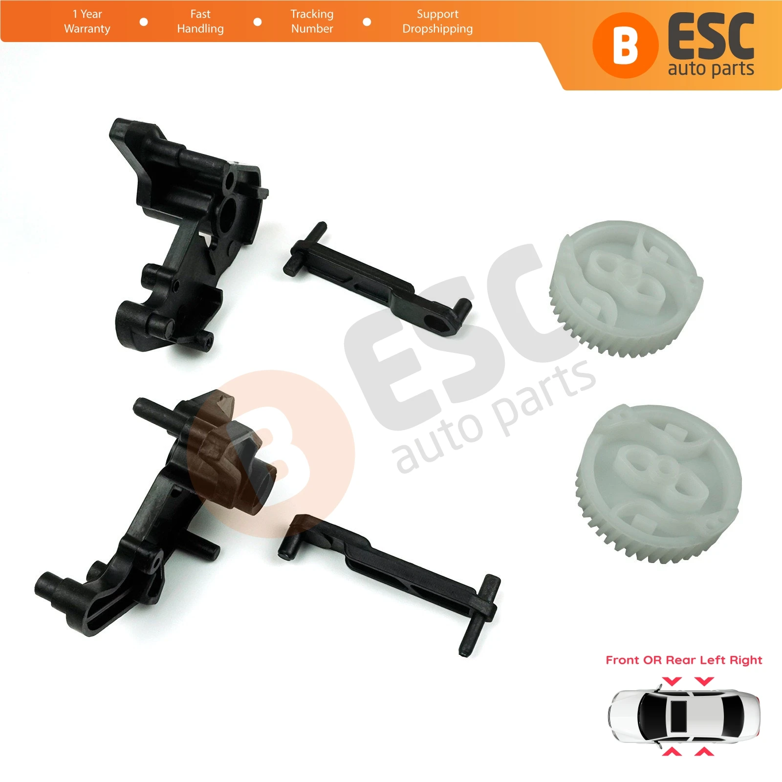 ESC Auto Parts EDP148 Left Right Door Lock Latch Actuator Repair Kit 51217202143-51217202146 For BMW 1 3 5 7 F Z Series