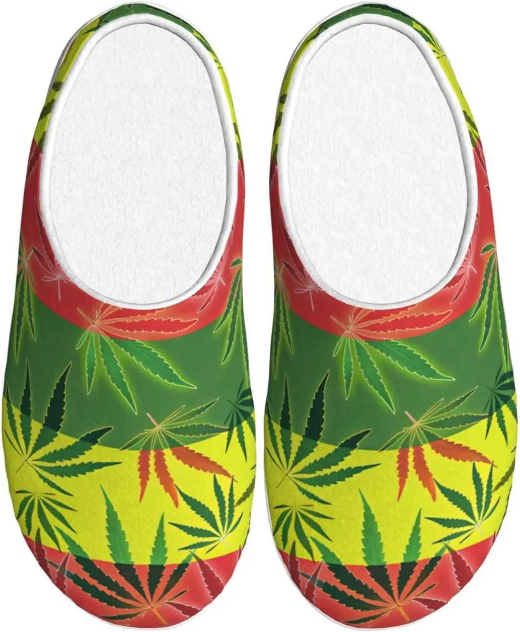 

Chicago Flag TPR Cotton Non-Slip Flannel House Slippers For Women Men