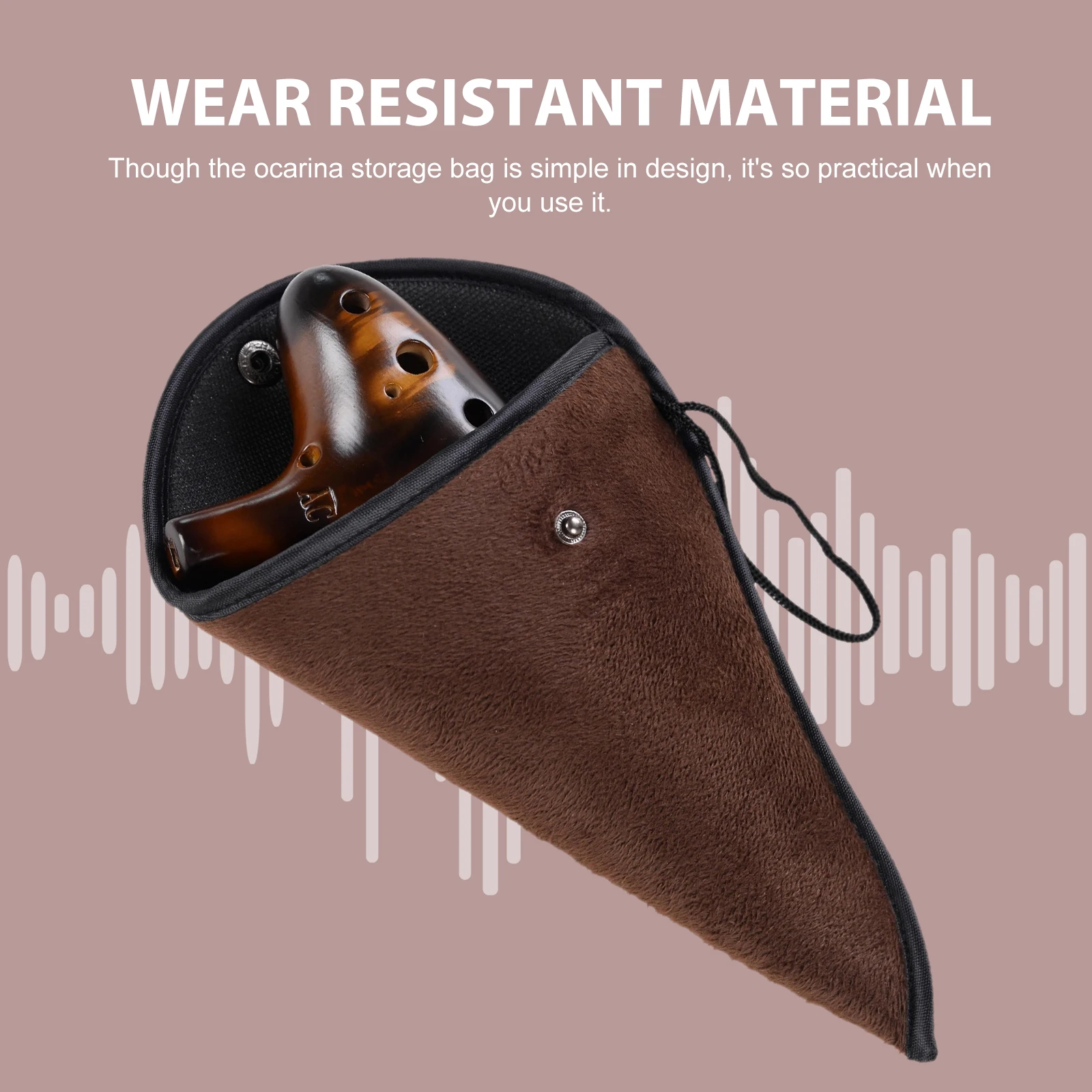 

Ocarina Protection Bag Lightweight Portable Non Woven Fabric Case Storage Bag For 12 Holes Ocarina Travel Accessories Musical