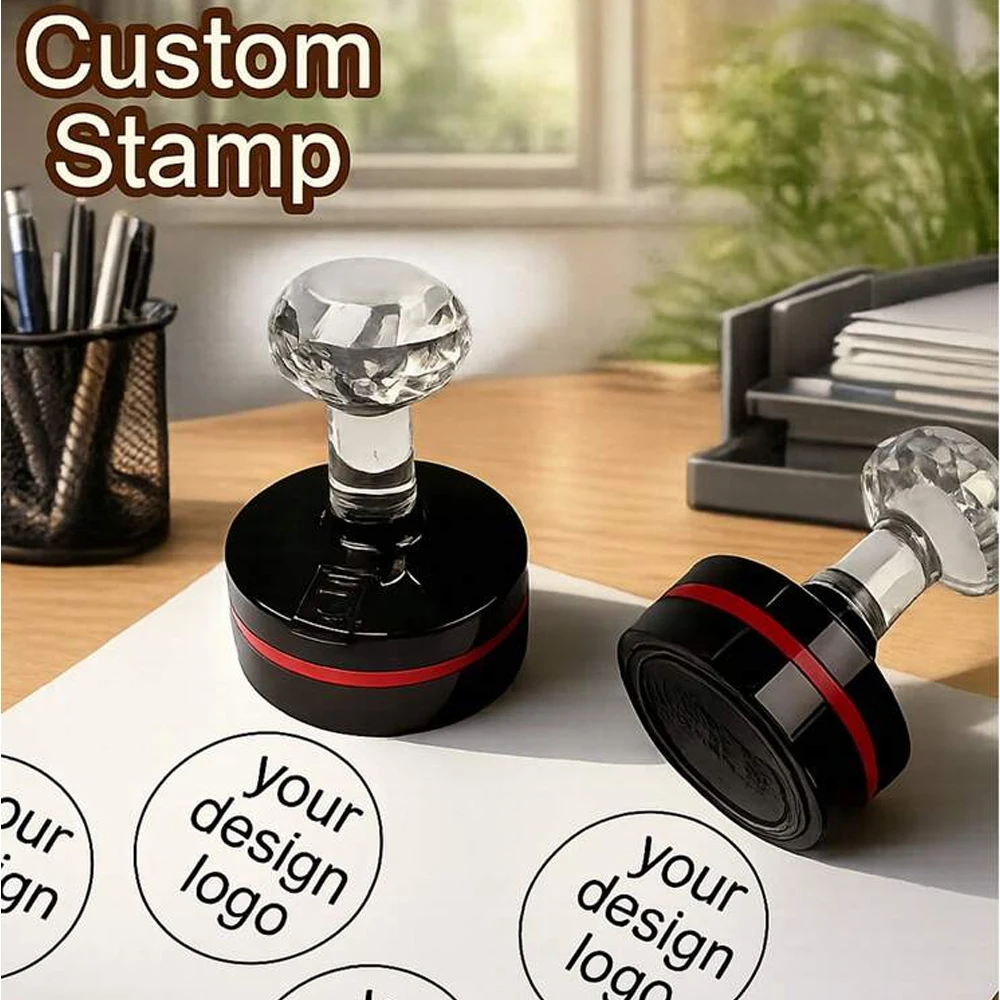 Custom Photo Book - Customized LOGO Self-Inking Stamp Personalized Photosensitive