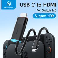 Hagibis Switch 2 Dock for Nintendo Switch/Switch2/OLED 4K@60Hz USB C to HDMI Cable Adapter 100W PD Power Supply for Laptops ROG