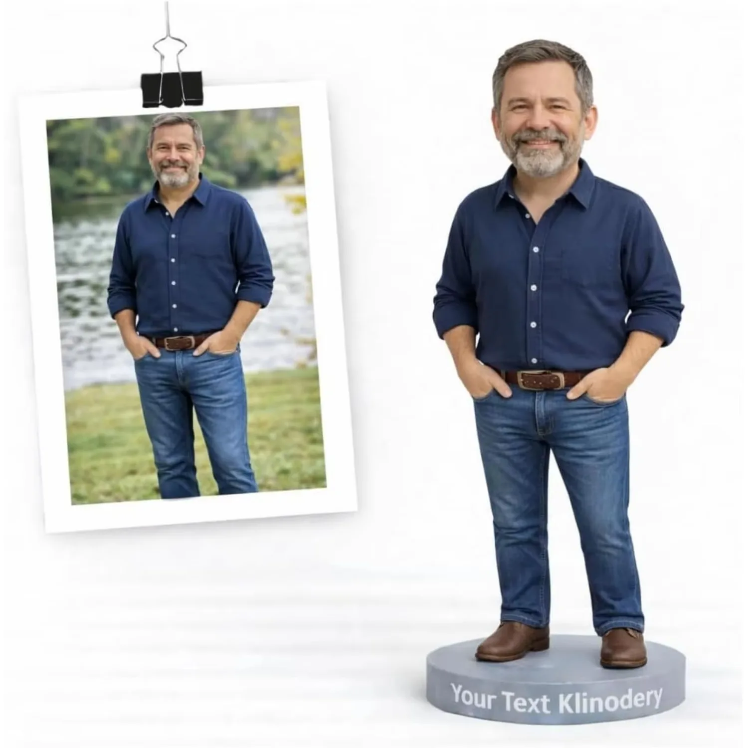 Klinodery Custom Bobbleheads Dolls Bobblehead Handmade Clay Figurine Personalized Figurine Personalised Wedding Gift