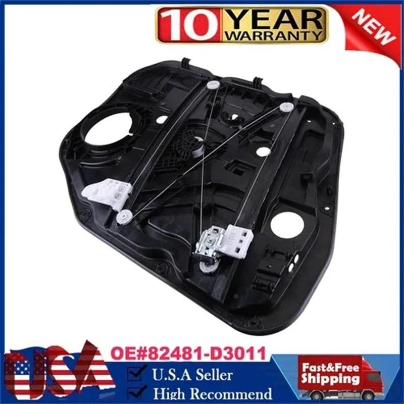 

Power Window Regulator w/ Motor Front Right Passenger Compatible for 16-21 Hyundai Tucson 82481-D3011