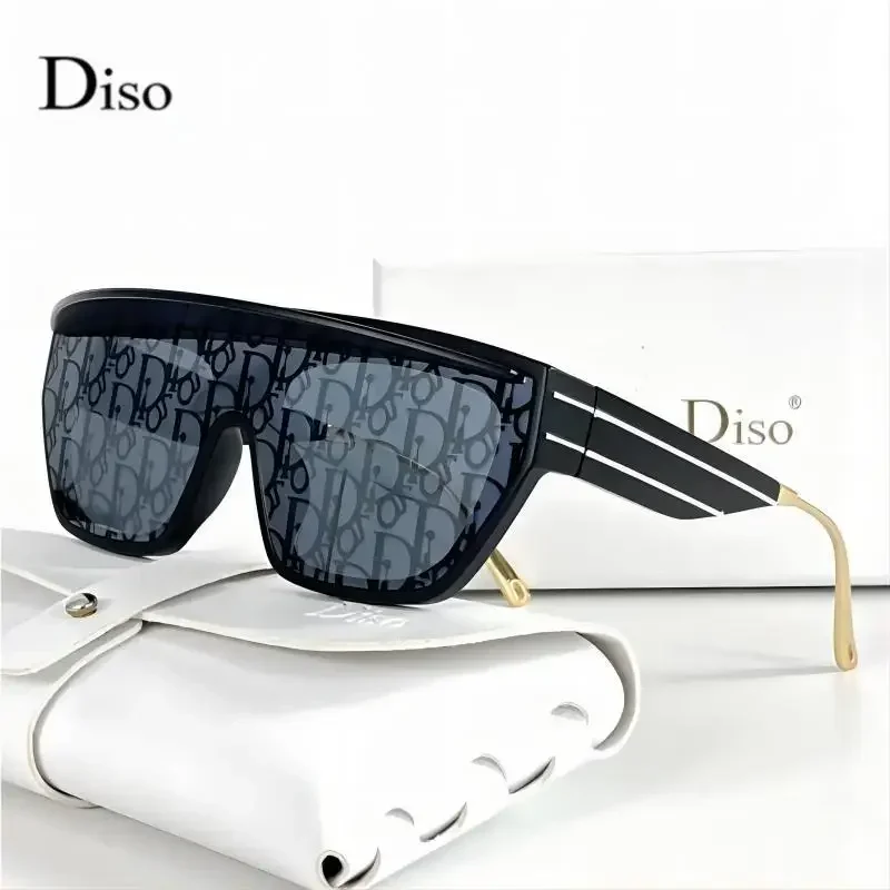 موضة جديدة حافة النظارات الشمسية المرأة 2025 قسط قطعة واحدة نظارات شمسية السيدات سبيكة الساقين حملق Oculos دي سول Feminino UV400 #2