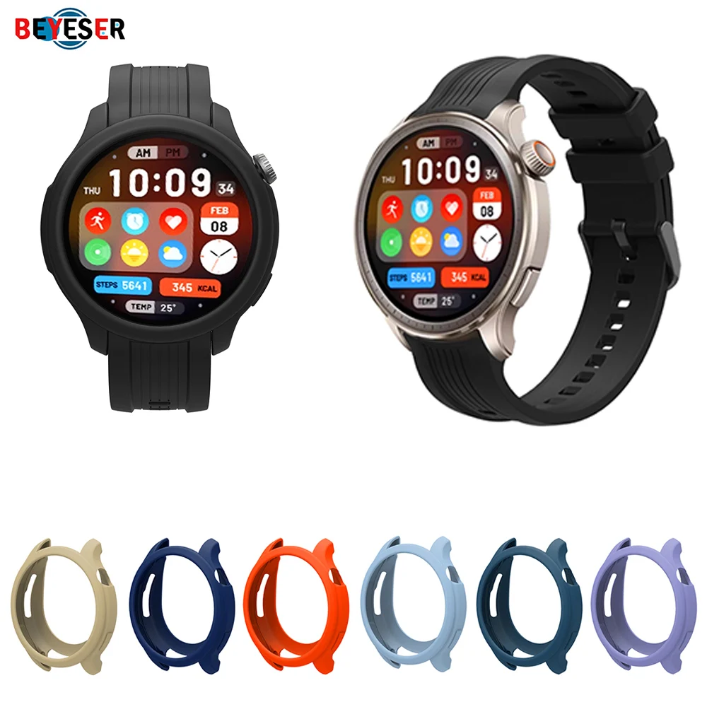 Watch Case For Amazfit Balance Hollow Silicone Protection Shell Smart Watch Anti-fall Anti-scratch Replacement Protection Cover