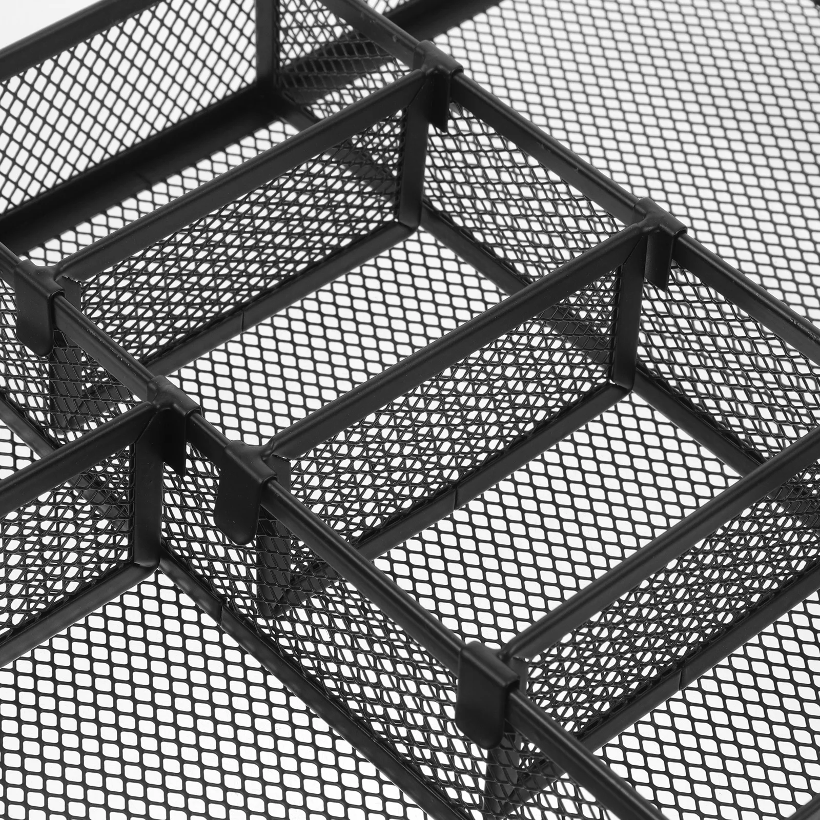 

Drawer Organizer Iron Mesh File Folder Magazine Holder Holder Document Basket For Desk Office Storage Black