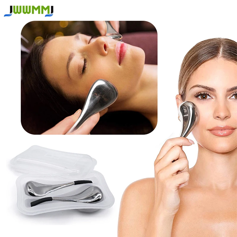 

1pcs Unbreakable Stainless Steel Magic Cooling Beauty Facial Sticks for Face,Neck & Cold Roller for Face Puffiness & Wrinkles