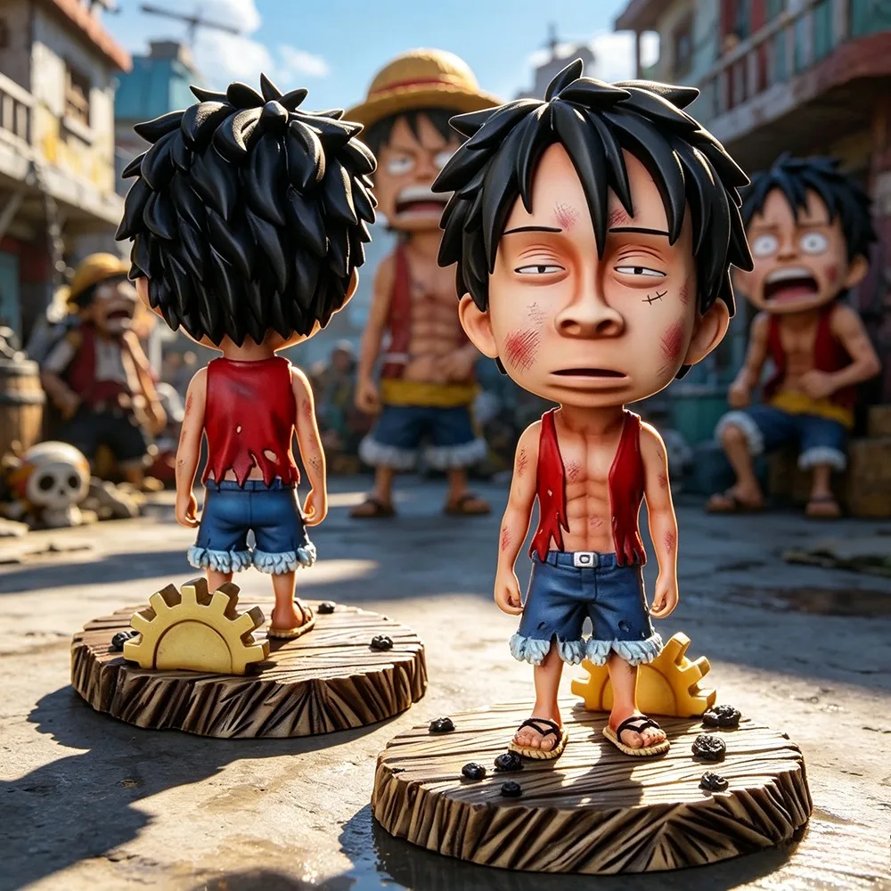 16cm Anime ONE PIECE Figur Lustige Luffy Actionfiguren PVC-Statue Ornament Sammlerstück Modell Spielzeug Geschenke