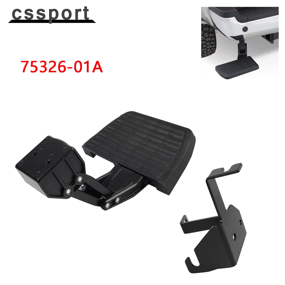 

75326-01A черный для Jeep Gladiator JT 2020-2023 складной грузовик задний выдвижной бампер ступенчатый бампер задняя дверь педаль