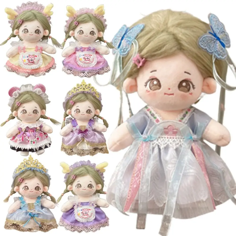 20cm Doll Dress Suit Lace Changing Dress Game Miniature Princess Dress Cosplay Accessories Mini Blouse Pants Suit