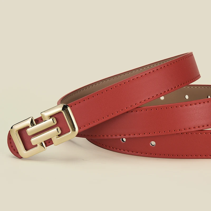 1-3pcs Fashion Women's Colorful Belt Simple And Versatile Women's Skirt Wide-leg Pants PU Belt Trendy Women's Smooth Buckle Belt