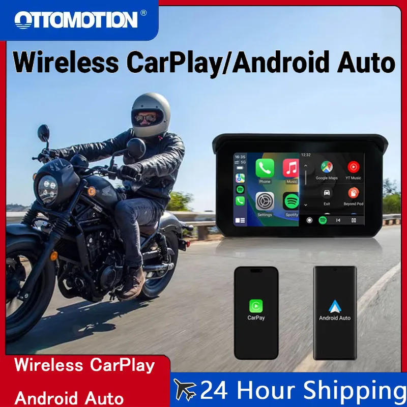 Lite C5 SE Portable Waterproof Motorcycle Display Touch Screen Wireless CarPlay Android Auto Screen Moto Navigation GPS