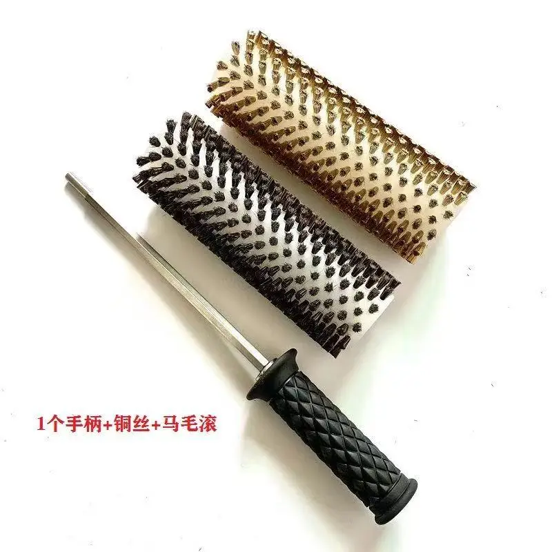 

Electric set snowboard waxing roller brush waxing copper wire cleaning brush snow horse hair snowboard brush