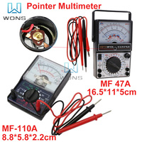 MF-47 MF-110A Pointer Multimeter DC AC 1000V Multimeter Portable Mechanical Pointer Type Multimeter Measurement Ammeter