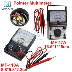multímetro analógico professional Ponteiro Mecânico Portátil Tipo Multímetro, DC AC 1000V, Medição, Medidor de Corrente, Amperímetro, Ohmmeter, 500A Tester