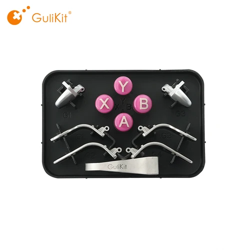 GuliKit-Paquete de accesorios para controlador KK3 con 6 paletas traseras, botón ABXY de diseño de 4 piezas, extractor de 1 tecla para GuliKit KK3 Max KK3 Pro