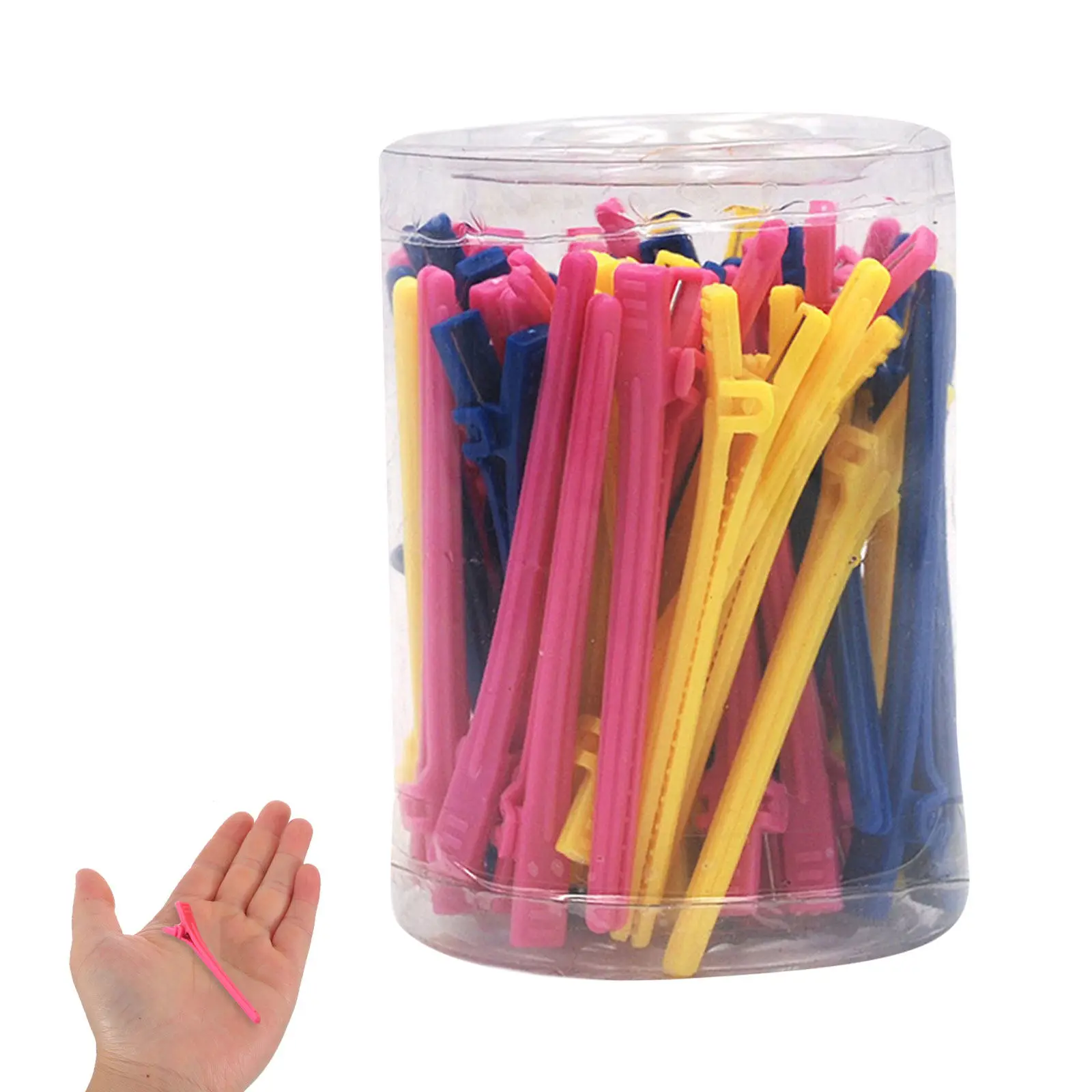 

50Pcs Hair Partition Clips Large Plastic Alligator Styling Clips Salon Accessories Hairdressing Tools for Women Professional