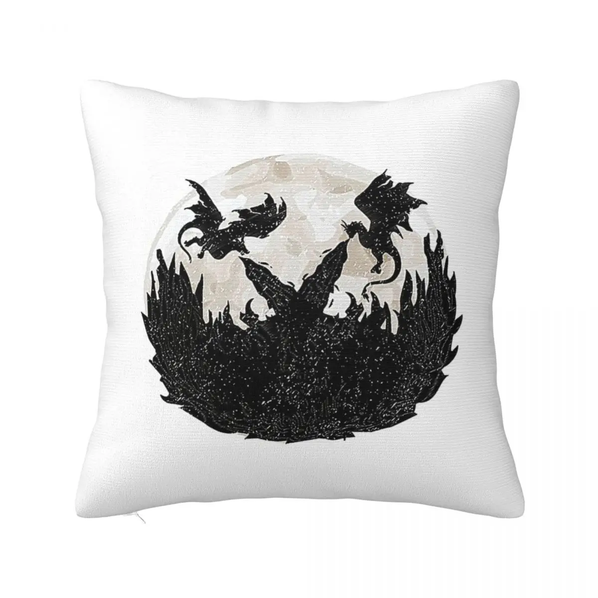 HOD Dragon's Wrath Square Pillow Square Pillow White Square pillow