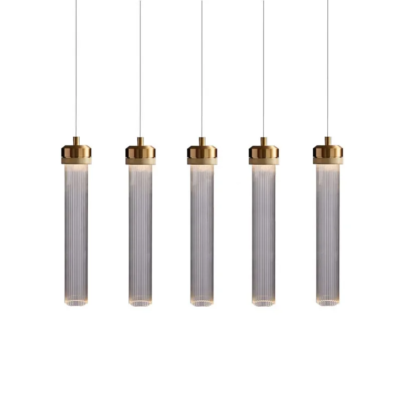 Modern LED Hanging Lamps Gold Home Decoration Pendant Lights Glass Lights Living Room Droplight Bedroom Light Fixtures Lighting