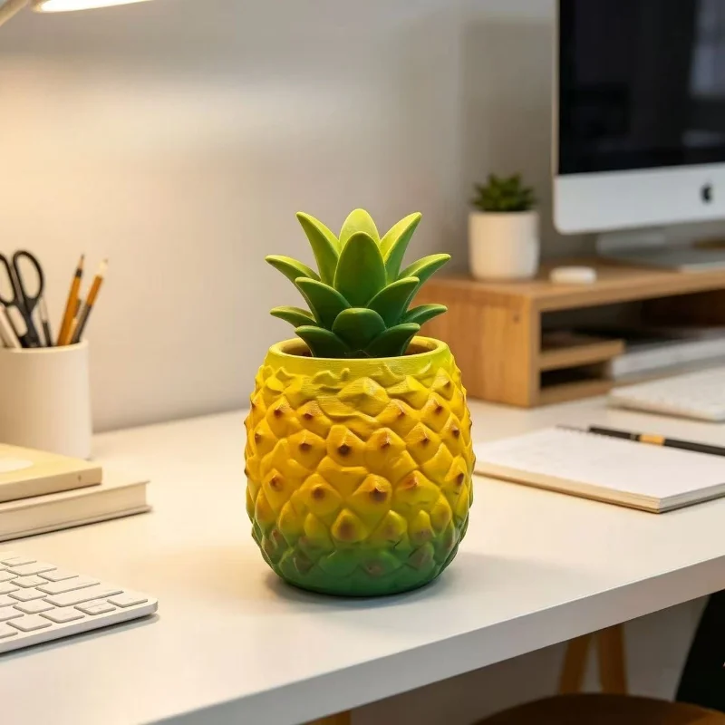 Creative Pineapple Shape Resin Plant Pot Large Planter for Balcony Courtyard Outdoor Garden Green Plant Decoration Floreros