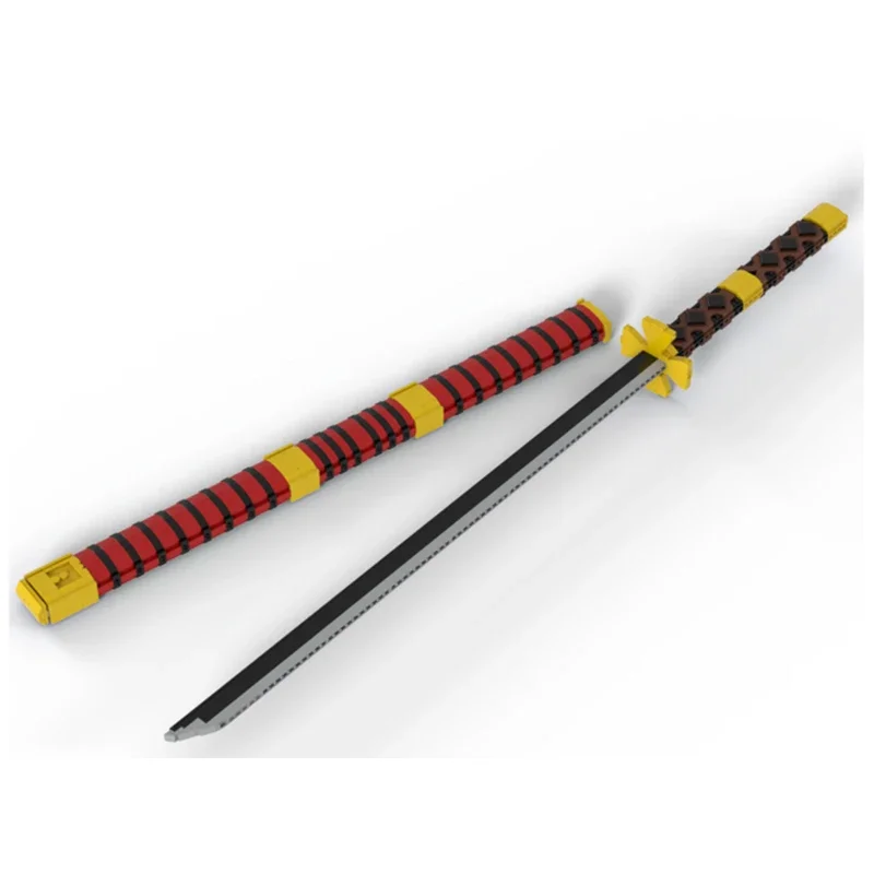Espada de bloques de construcción, juguetes samuráis, armas frías, juguetes para niños, regalo, marco de espada, conectar ladrillos, juguetes para niños, pieza de Anime japonés