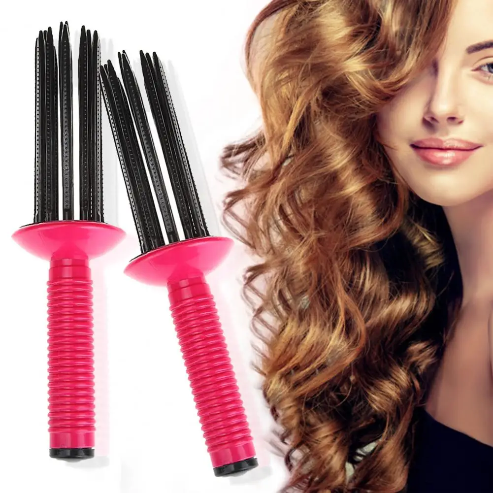 Curling Comb Professional Heatless Hairstyling Tools 17 Teeth Air Volume Hair Fluffy Styling Curler Curls Comb for Hair Salon