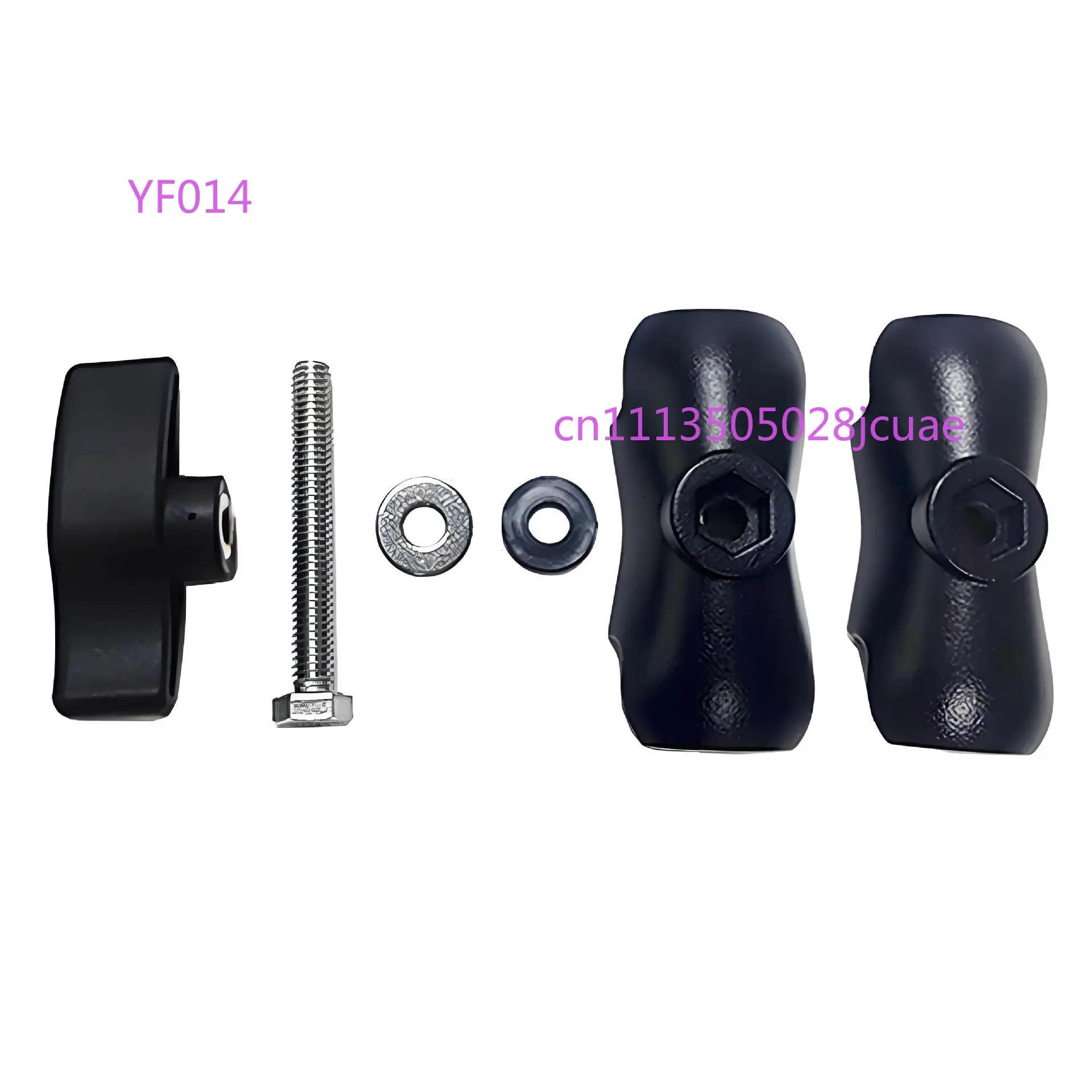 1 Inch Ball Head Connecting Rod Bracket 25mm Aluminum Alloy Extended Clamp Arm for Motorcycle Action Camera Mount