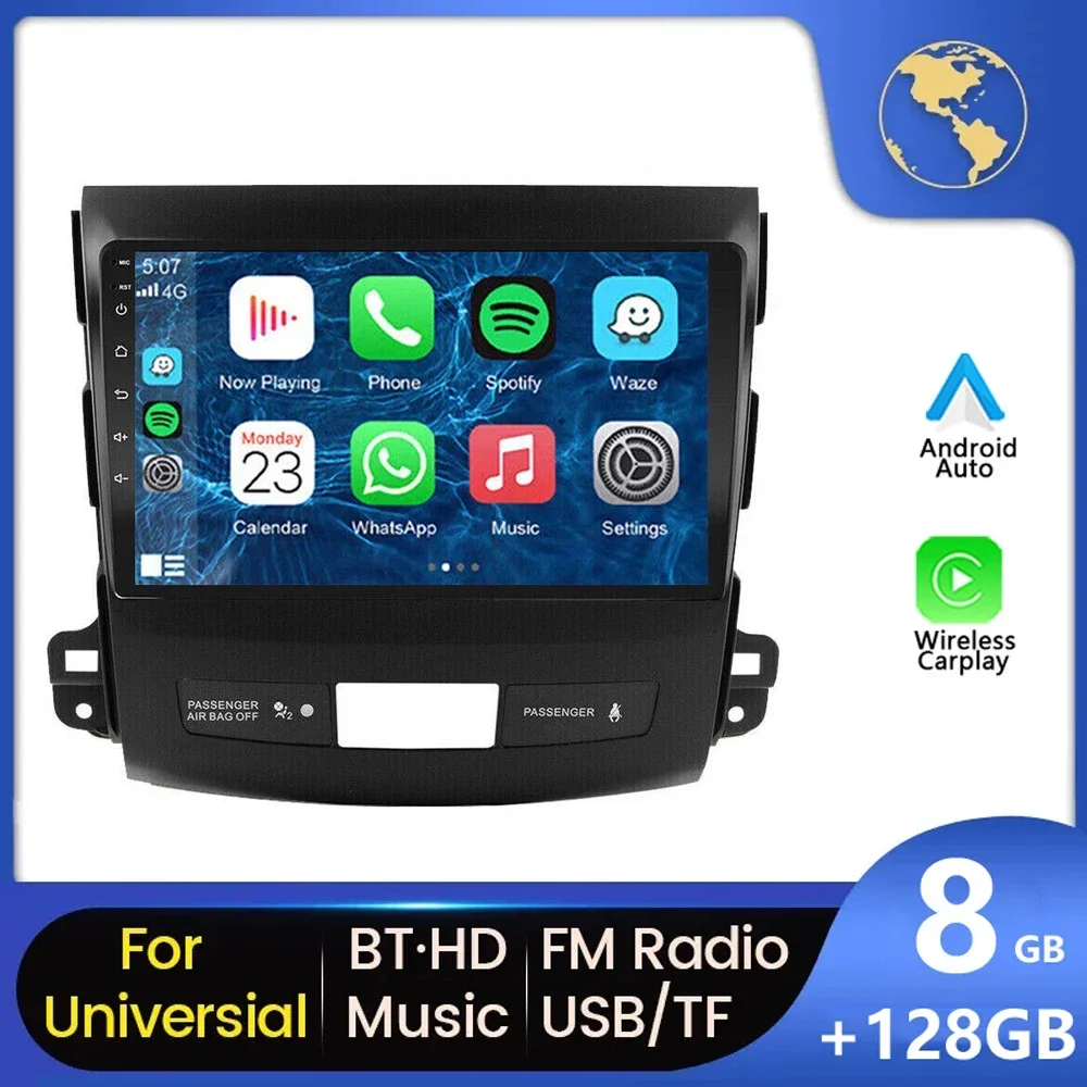 

2 Din Android 14 Car Radio For Mitsubishi Outlander 2 2005 2006-2012 Multimedia Video Player GPS Navigation Carpaly Stereo Wifi