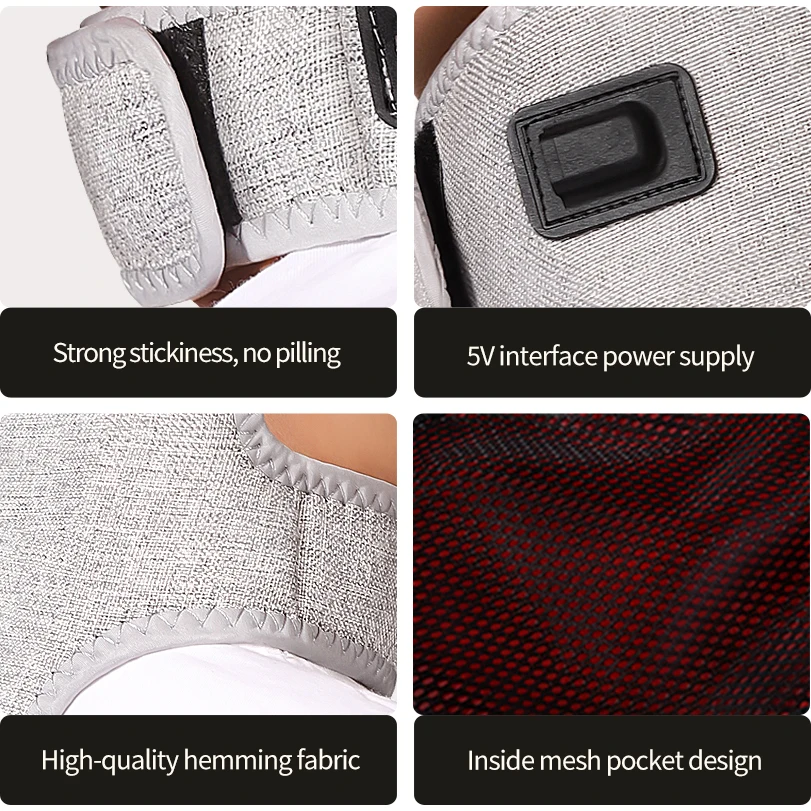 وسادة الرقبة العلاجية بالضوء الأحمر - 3 تروس للحرارة والاهتزاز، العناية بالرقبة تخفف آلام عنق الرحم، تساعد على التعافي، للعاملين في المكاتب وكبار السن