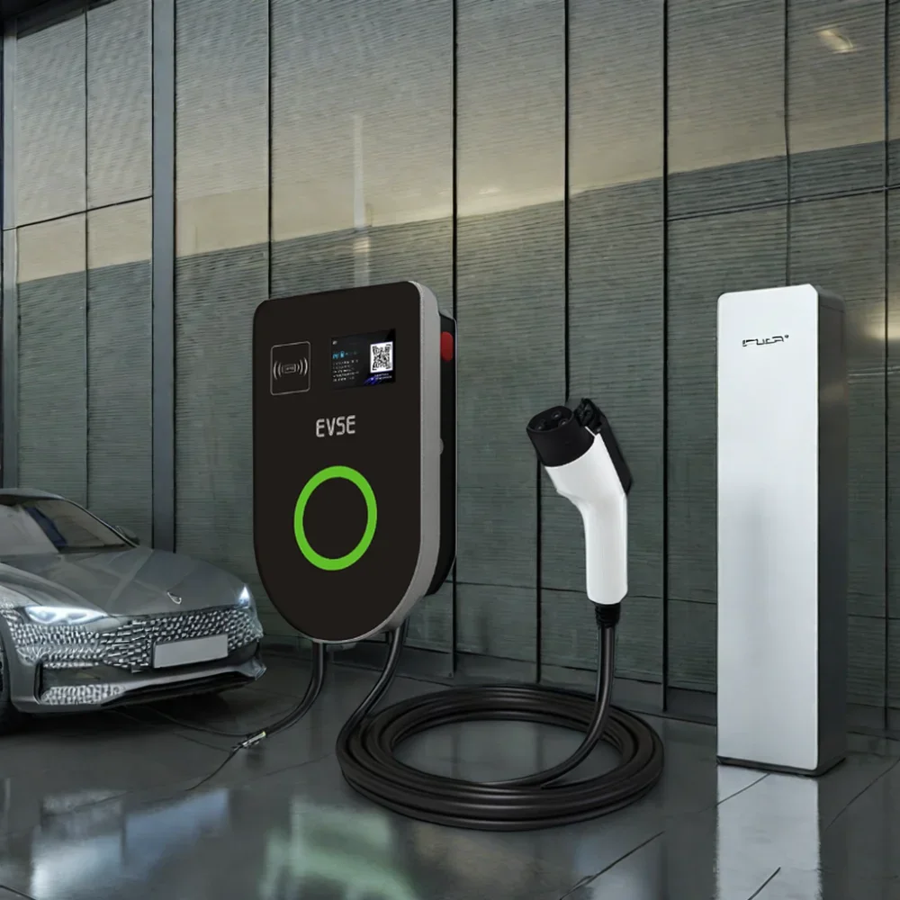 22kw On-Board EV Charger For Electric Vehicle Wall-mounted Typ2 Charging Station Smaller And Convenient For Daily Use