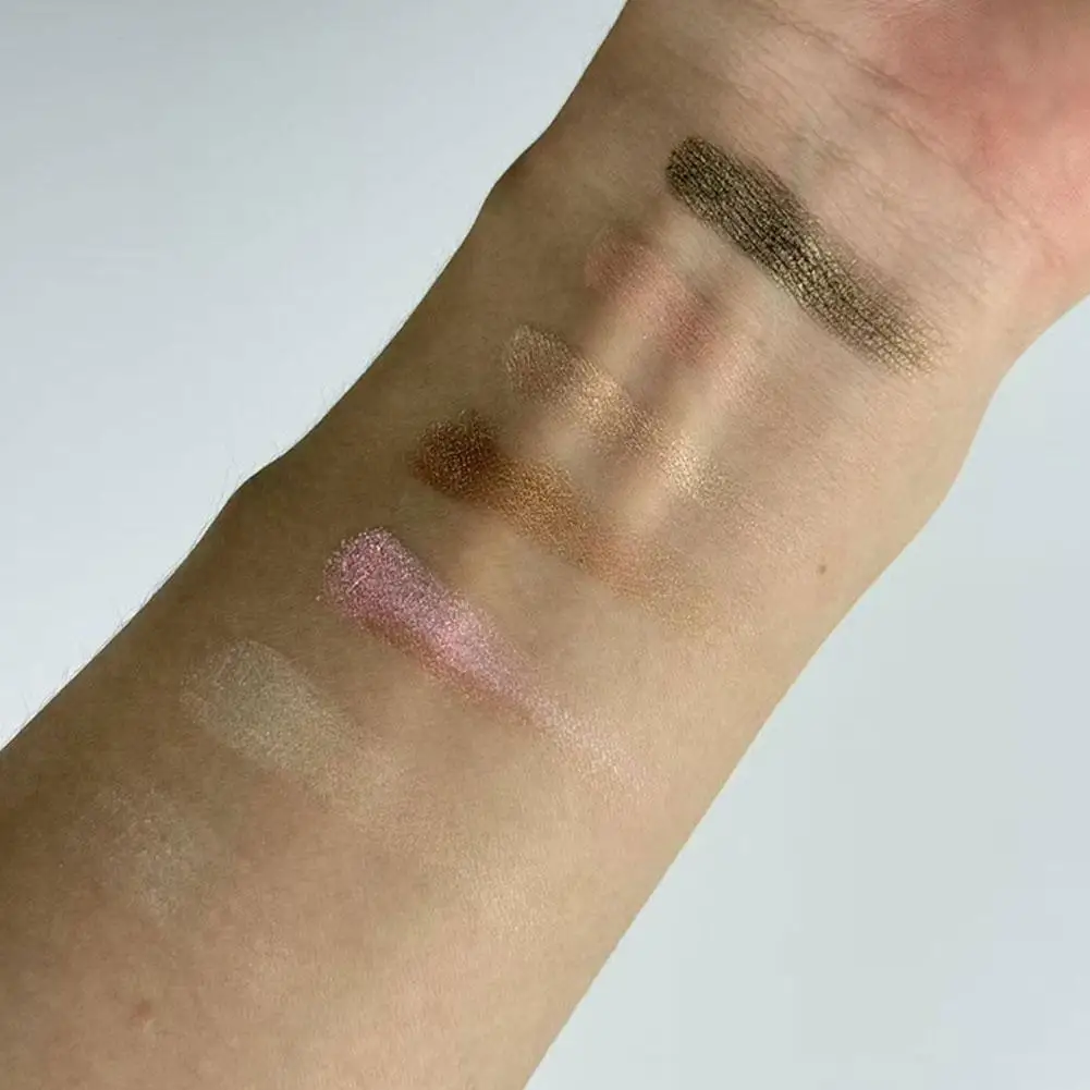 Make-up-Lidschatten-Palette, matt, leuchtend, schimmernd, glitzernd, leicht zu tragen, Highlight Blush Bronzer, professionelle All-in-One-Make-up-Palette