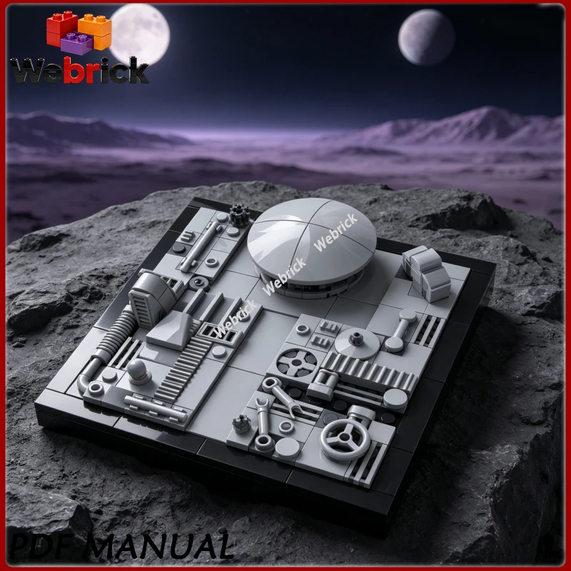 Futuristic Metropolis Skyline Modular City Diorama Building Blocks MOC Assembly Gift Set