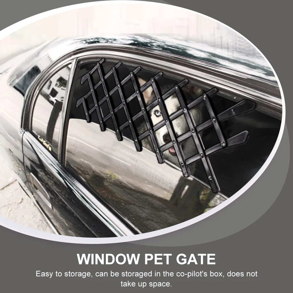 

1pc Portable Pet Enclosure Fence Car Window Gate Durable PP Material Safety Mesh Barrier For Puppy Vehicle Supplies Easy Storage