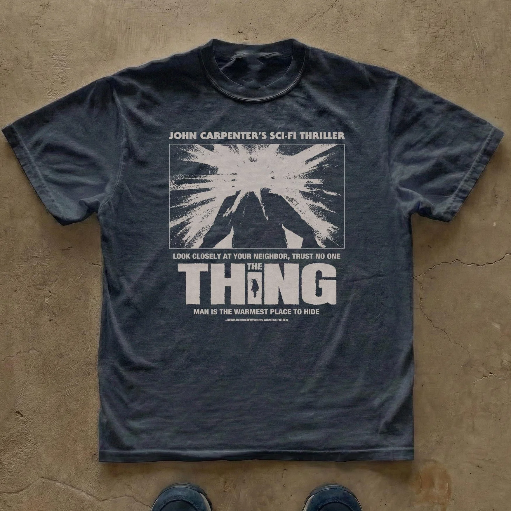 The Thing Movie Poster John Carpenter Horror Film Graphic T-Shirt Cotton Men Women Streetwear Tee
