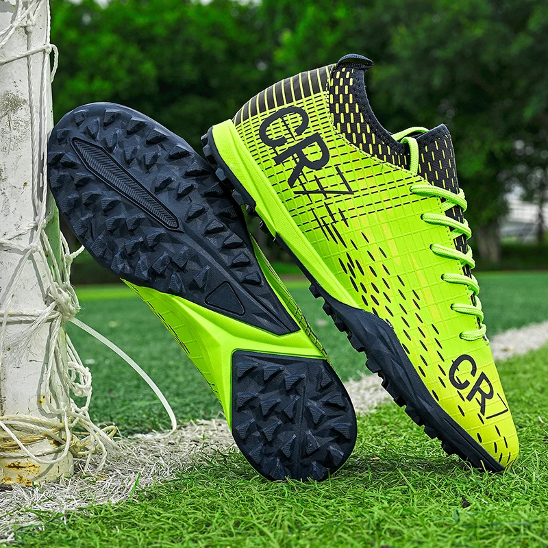جديد الرجال أحذية كرة القدم المهنية الرجال في الهواء الطلق العشب التدريب طويل مسمار أحذية رياضية الرجال تنفس الدانتيل متابعة أحذية كرة القدم الرجال