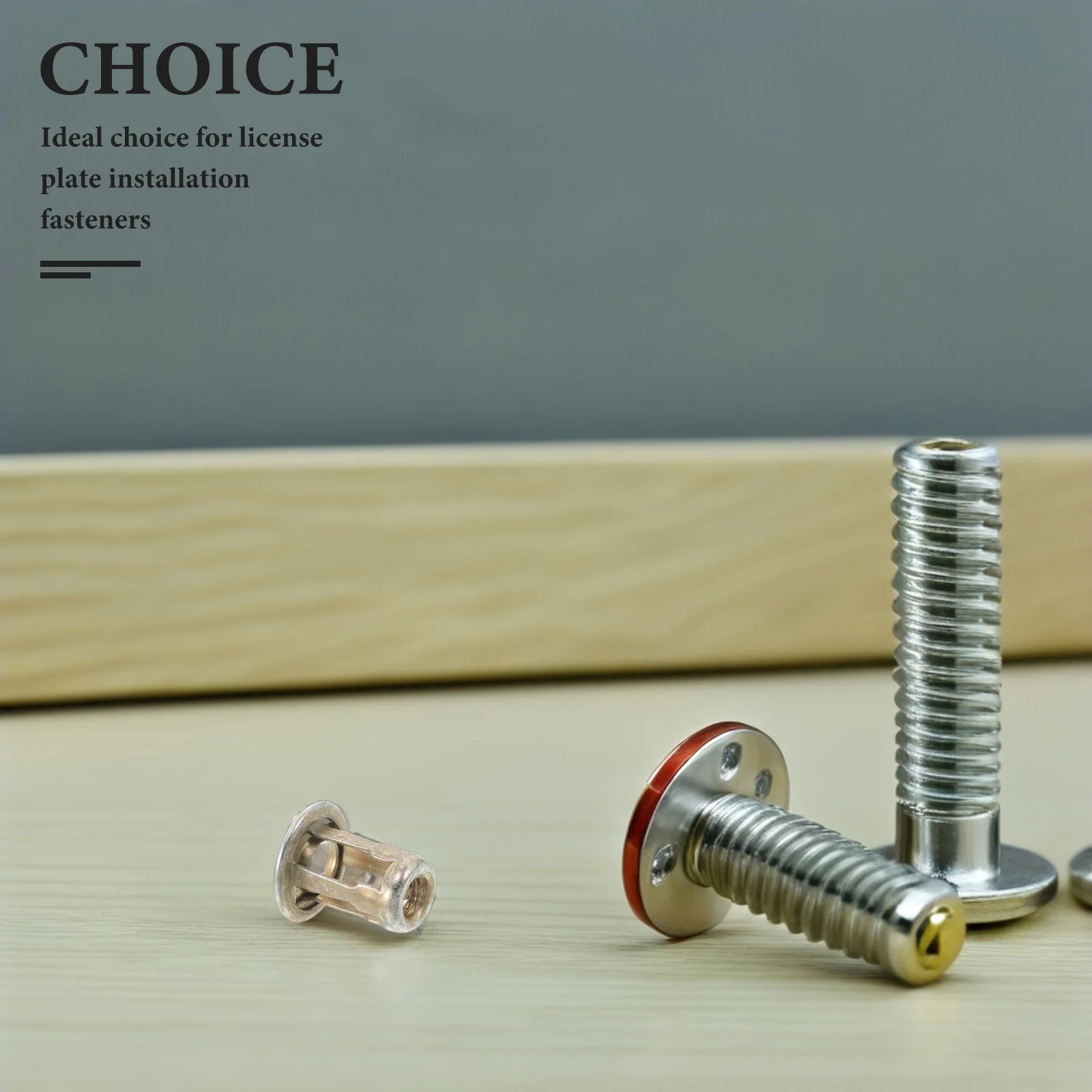 

10Pcs License Plate Fasteners Metal Screws Buckles for Automotive Mounting Fixing Replacement Parts