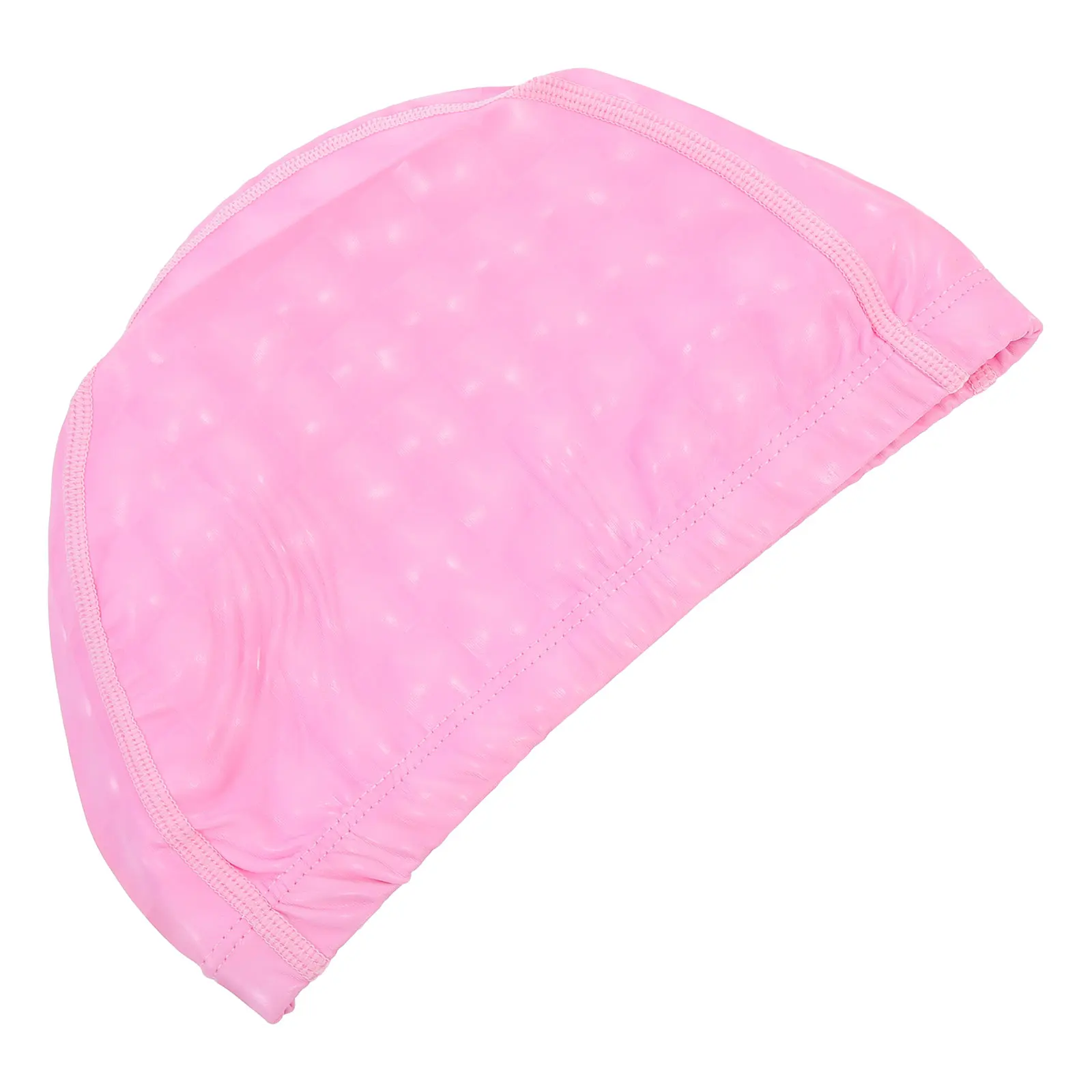 

PU Coating Adult Swim Cap Elastic Comfortable Waterproof Hair Protection Universal Braid Ponytail Swim Caps for Women