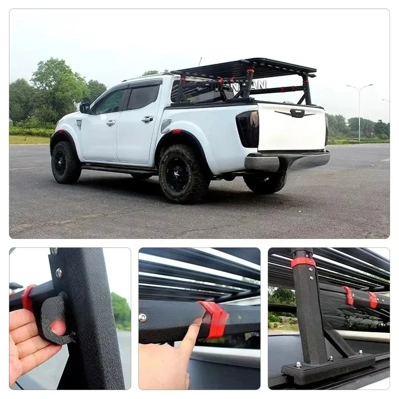 Yatilans Selected Durable Car 4X4 Universal Cargo Cer Basket Adjustable Roof Rack Truck Roll Bar Fit Dmax Tacoma